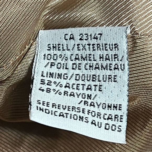 Talbots Vintage Italian Camel Hair Jacket Women’s Tan Button Front Shacket Sz 4 - Picture 12 of 14